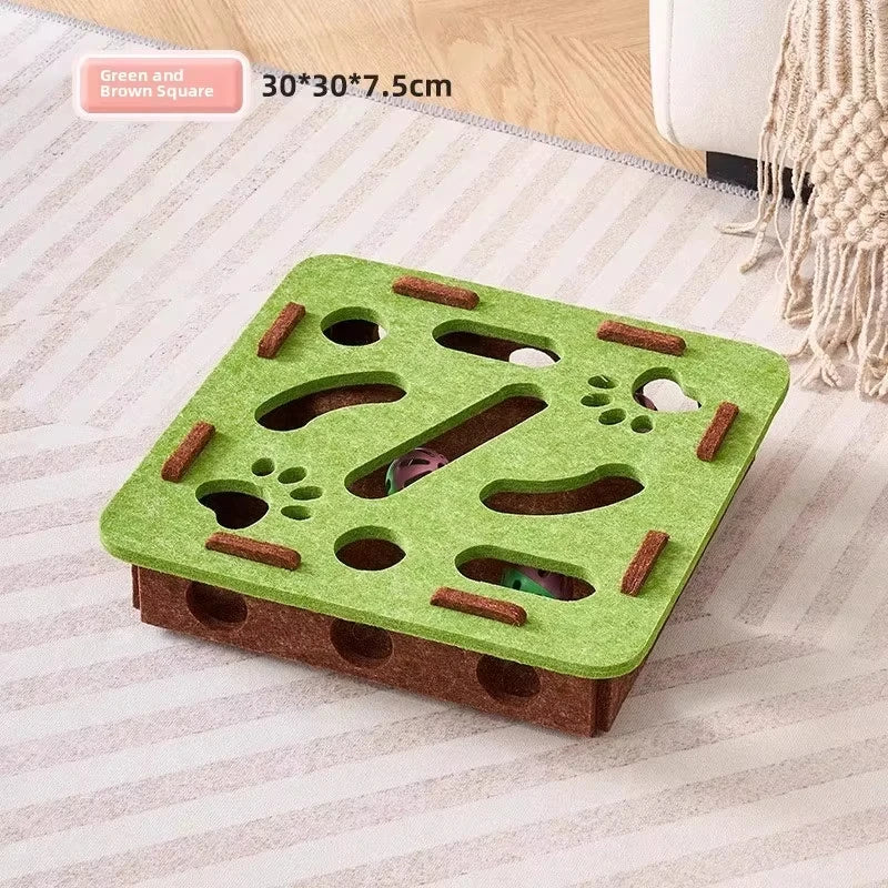 Felt Cat Puzzle Box Toy