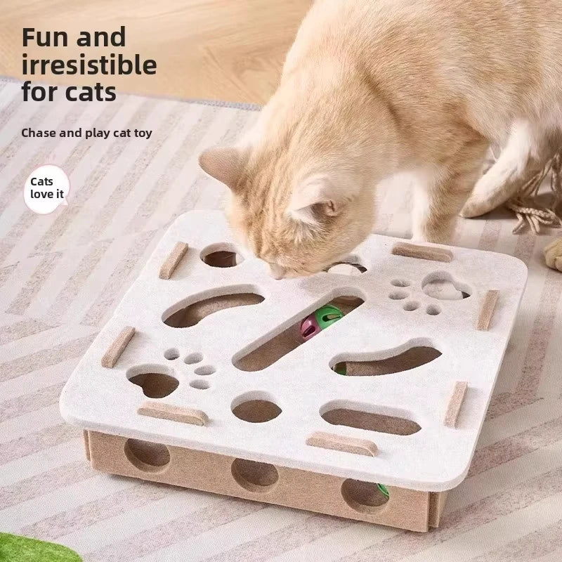 Felt Cat Puzzle Box Toy